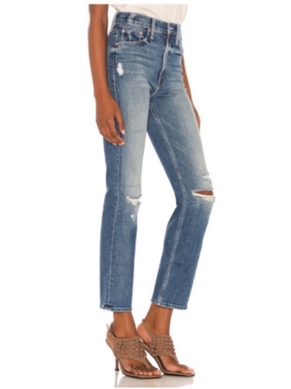 MOTHER Superior High Waisted Rider Ankle Jeans Far Beyond the Sky Size 25 - Picture 2 of 12